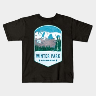 Ski Winter Park Kids T-Shirt